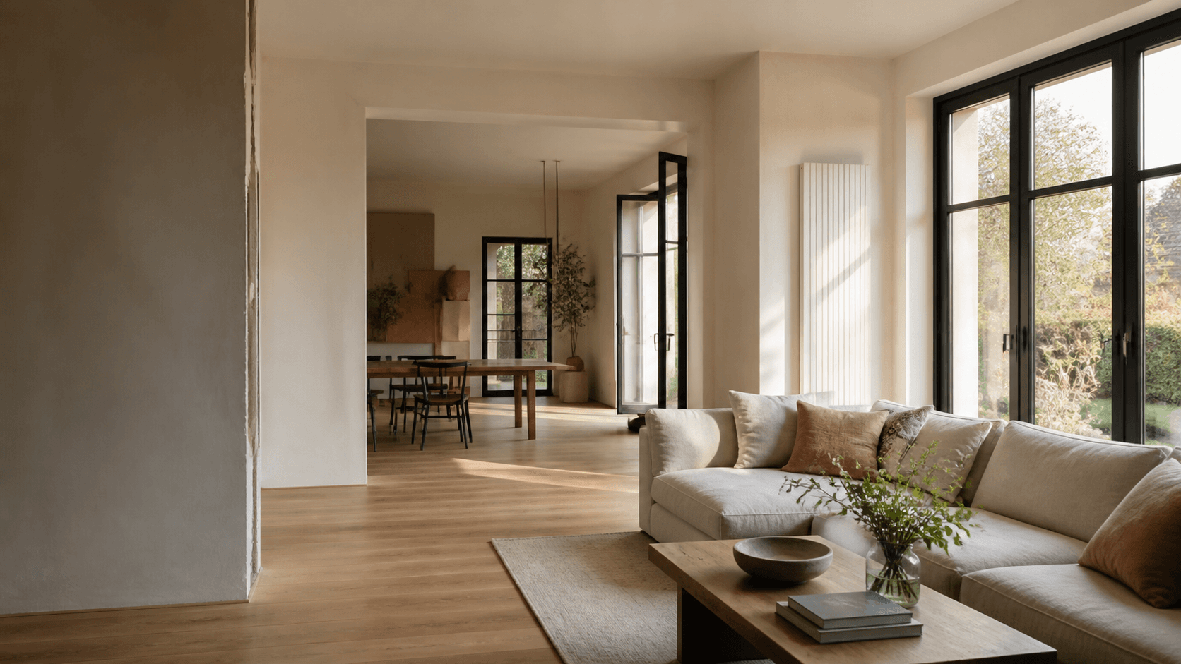 Intérieur contemporain représentant l’objectif d’une rénovation complète